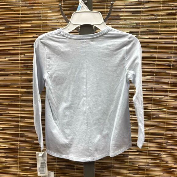 Adidas HALO BLUE Toddler/Little Girls Long-Sleeve T-Shirt Set US 5 - Picture 3 of 3